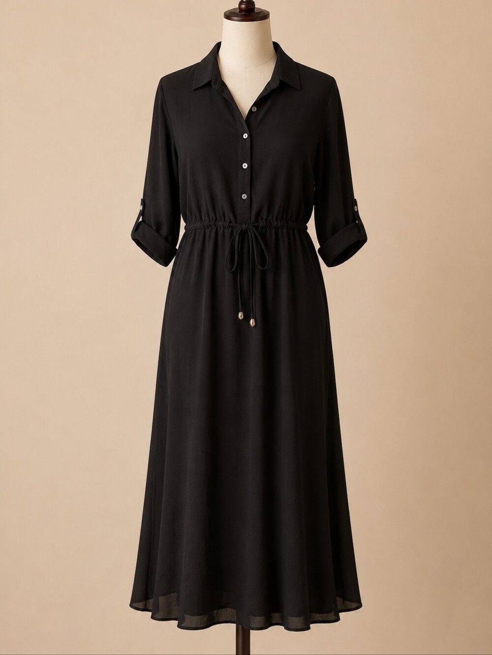 FRENCH CONNECTION BLACK DRESS SIZE MEDIUM